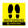 Social Distancing Pavement Stickers
